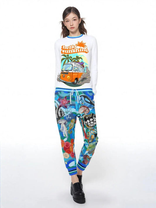 Save the Oceans Blue Camo Eco-Poly Unisex Joggers