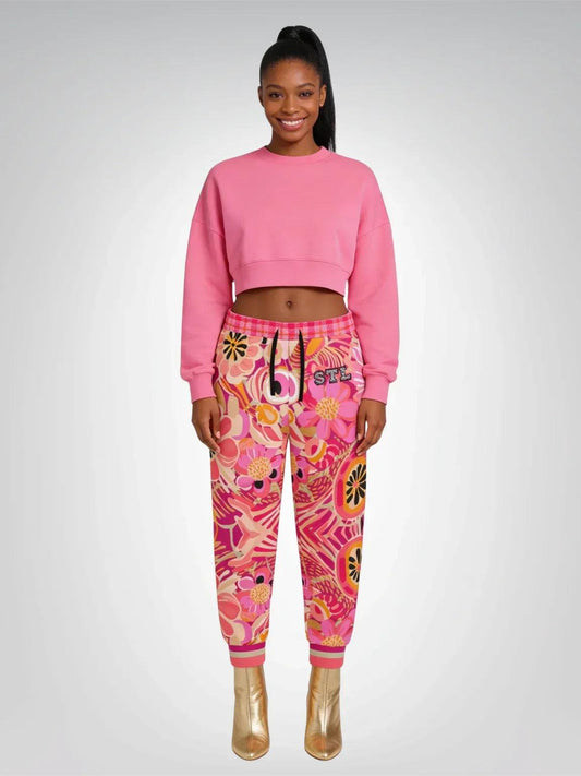 Hibiscus in the Desert Bloom Floral Eco-Poly Unisex Joggers