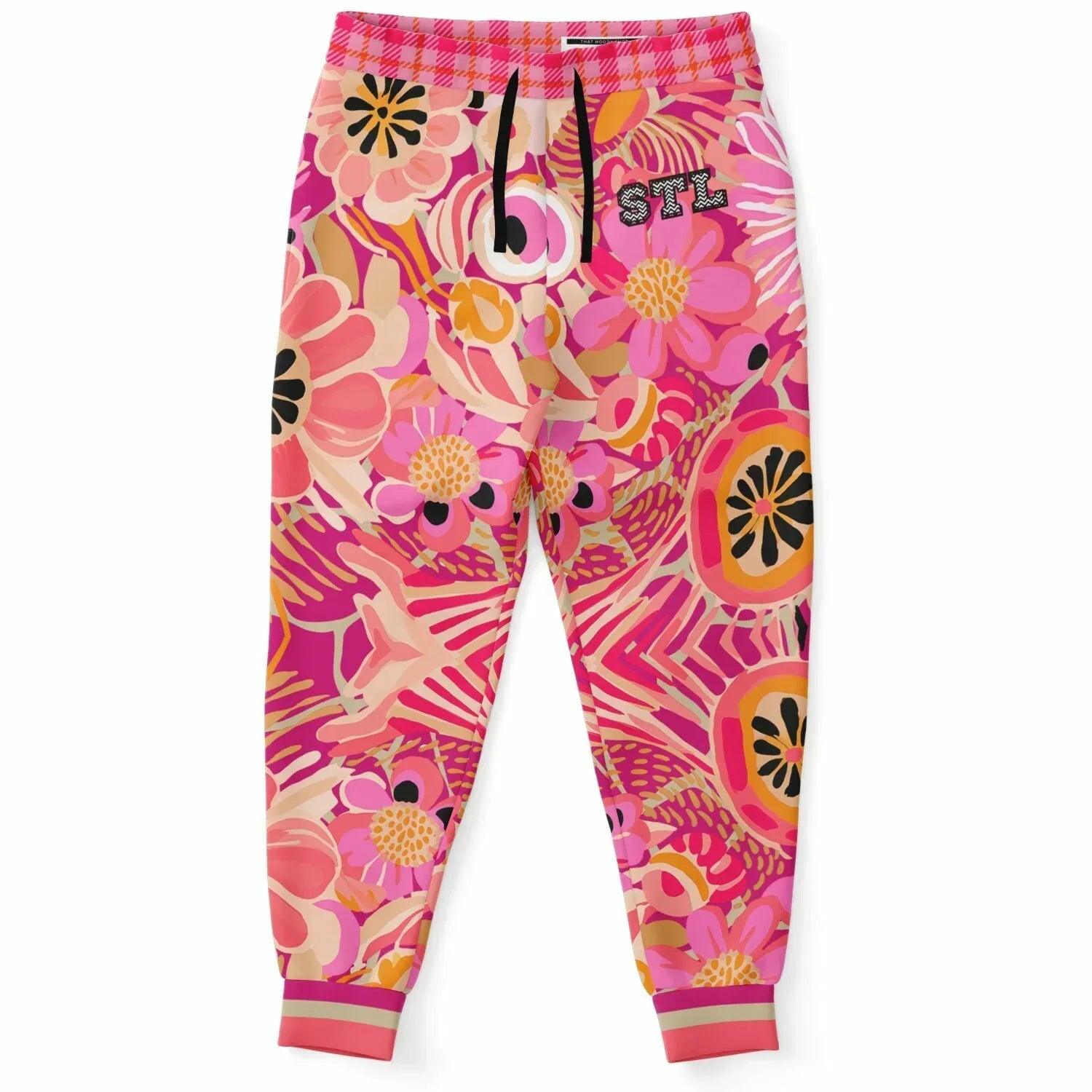 Hibiscus in the Desert Bloom Floral Eco-Poly Unisex Joggers