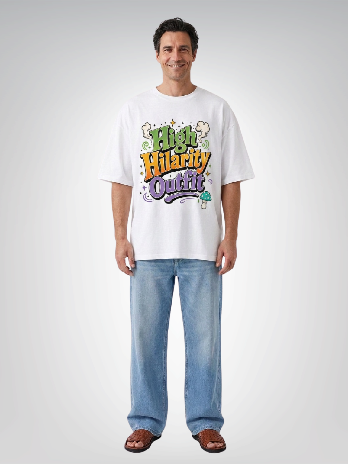 High Hilarity Outfit - Social Commentary Heavyweight Unisex Tee