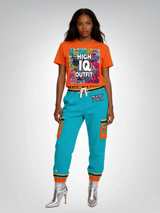 High IQ Outfit - Graffiti Version- Heavyweight Unisex Tee