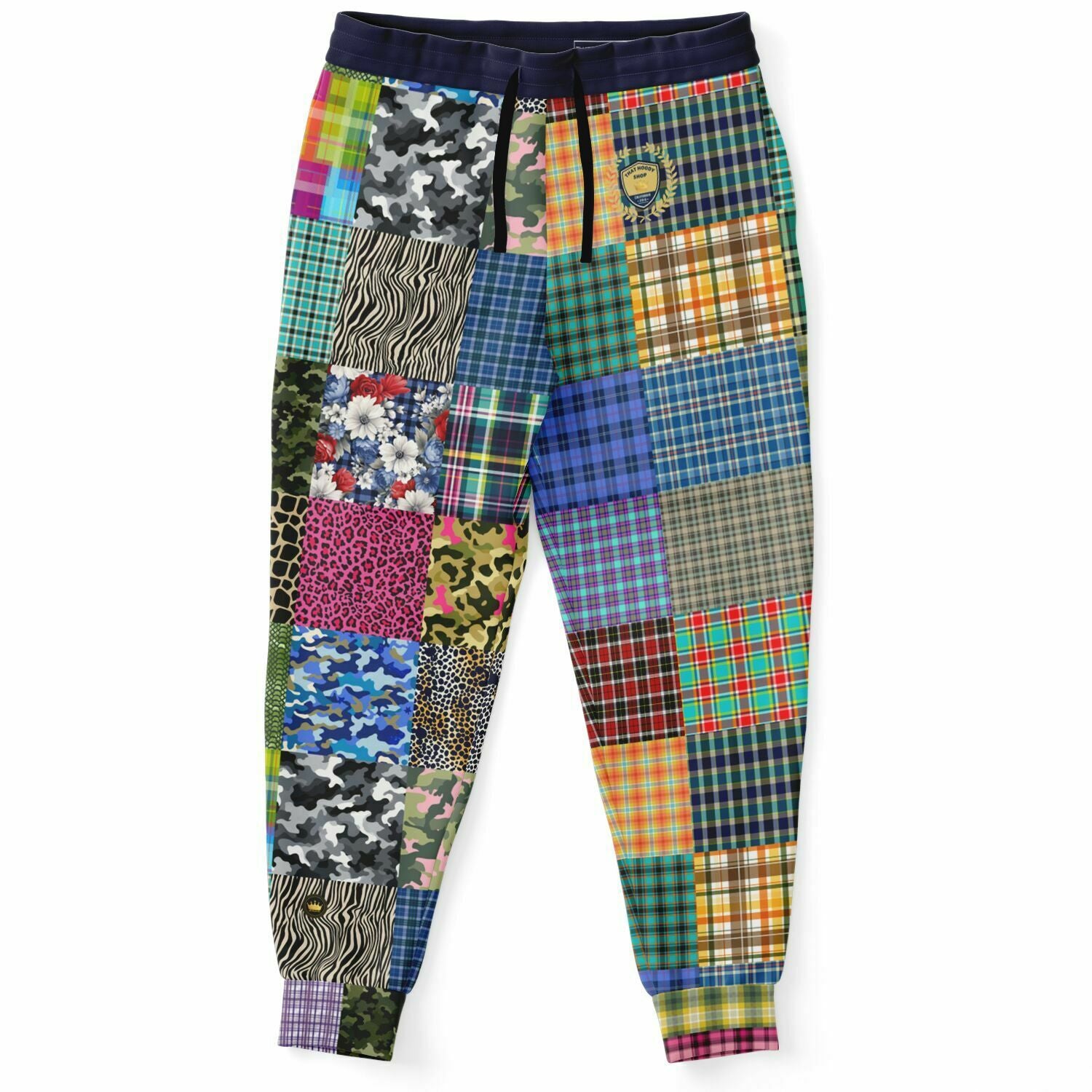 Hodgepodge Camo Plaid Revisited Eco-Poly Unisex Joggers