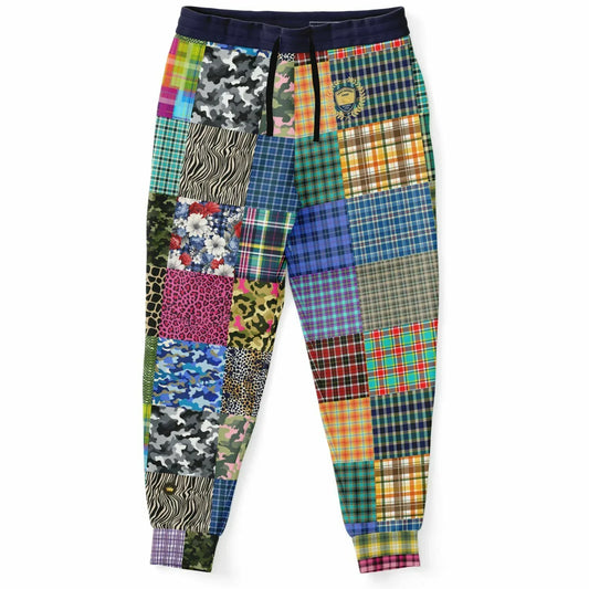 Hodgepodge Camo Plaid Revisited Eco-Poly Unisex Joggers