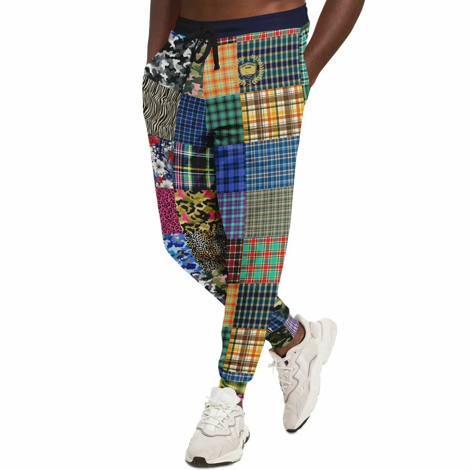 Hodgepodge Camo Plaid Revisited Eco-Poly Unisex Joggers