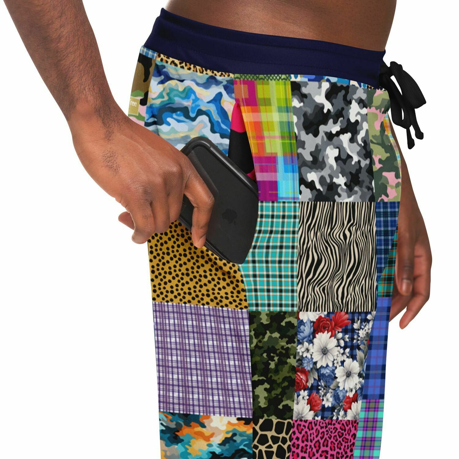 Hodgepodge Camo Plaid Revisited Eco-Poly Unisex Joggers