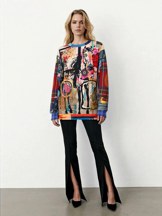 Horse in Perspectives Unisex Sweatshirt (Gold Label)
