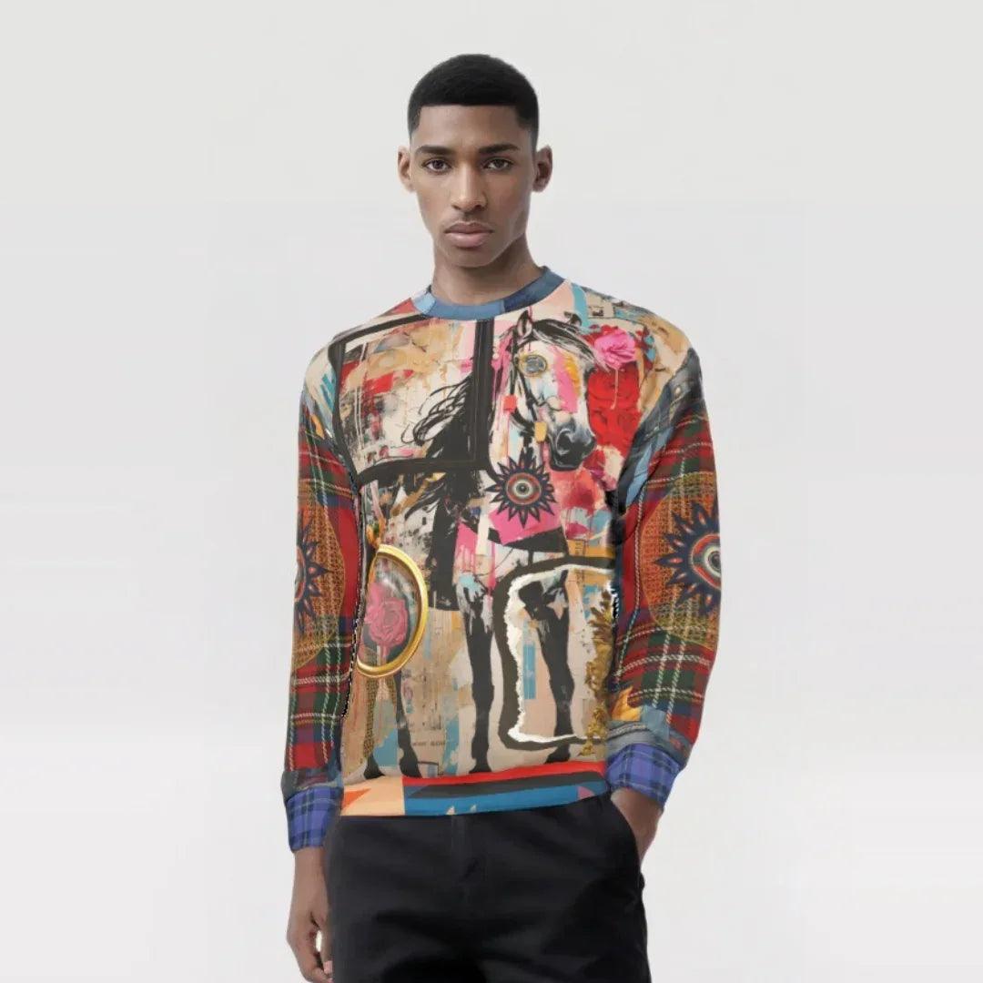 Horse in Perspectives Unisex Sweatshirt (Gold Label)