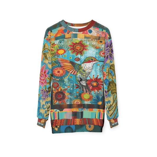 Hummingbird in Blue Tin Unisex Sweatshirt (Gold Label)