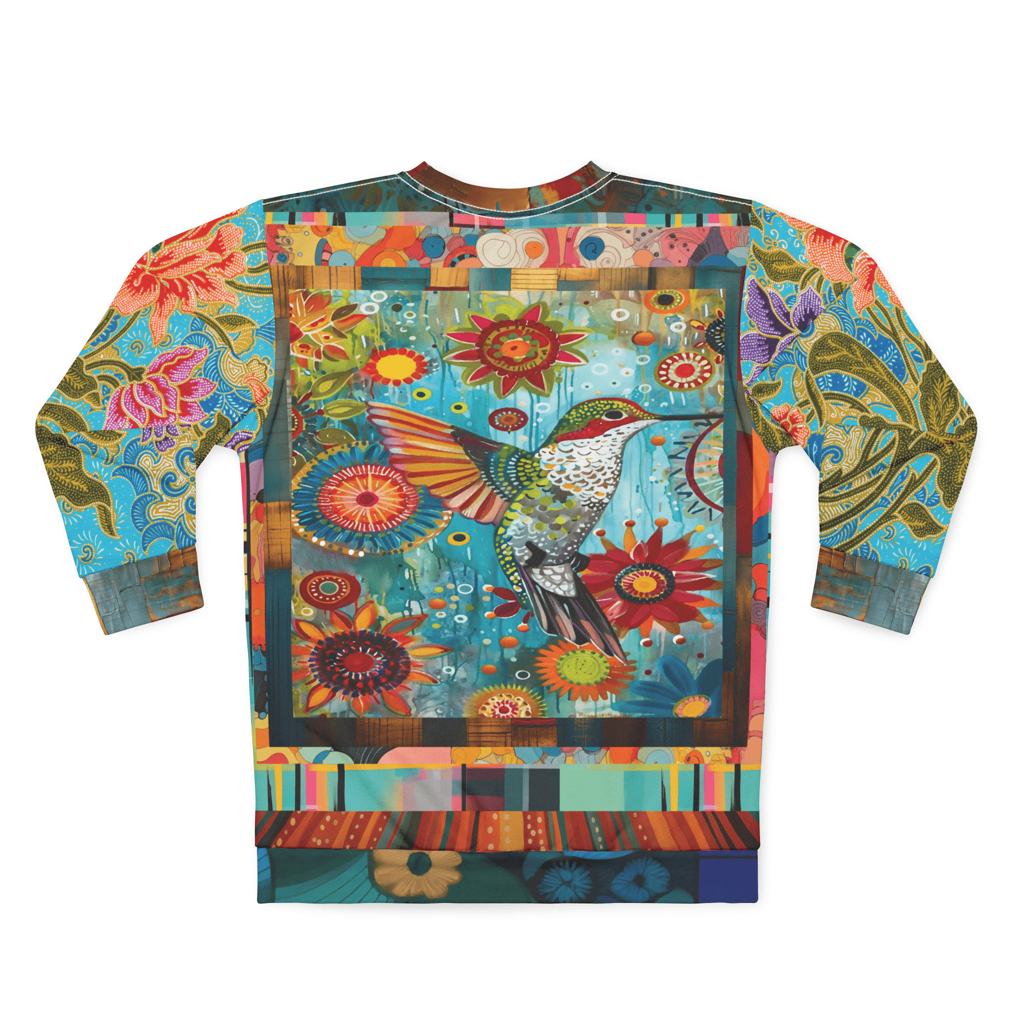 Hummingbird in Blue Tin Unisex Sweatshirt (Gold Label)