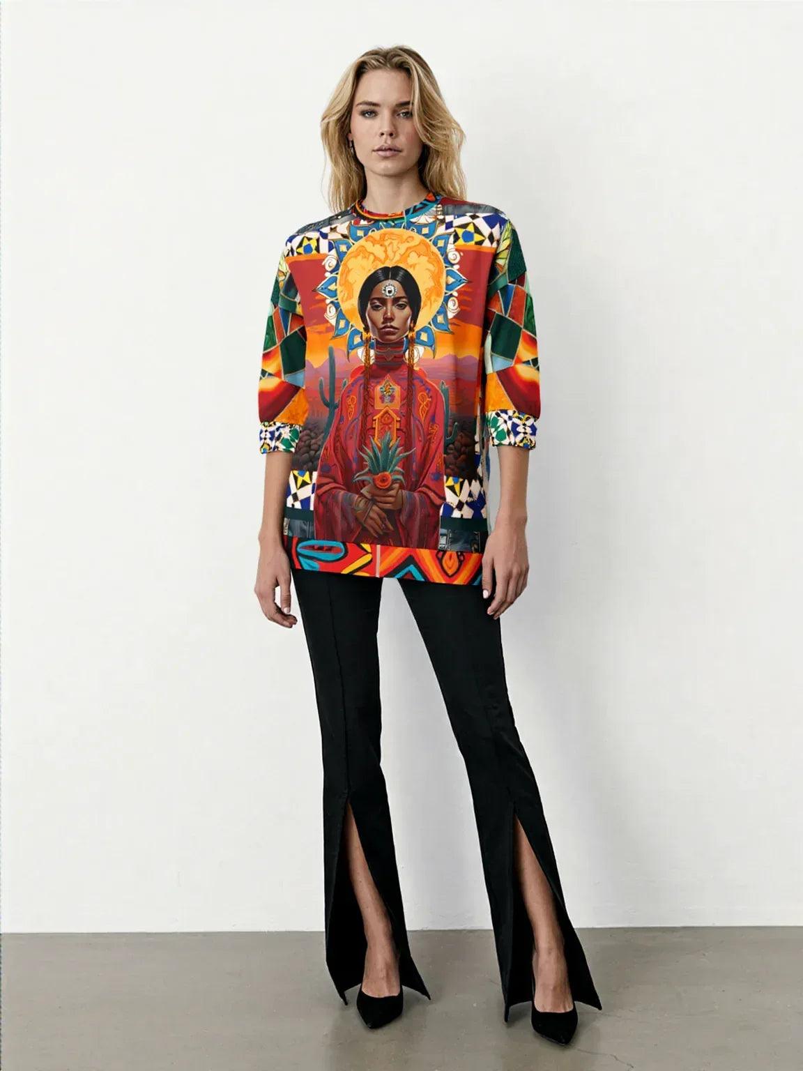 I Call Judgement Mexican Art Unisex Sweatshirt (Gold Label)