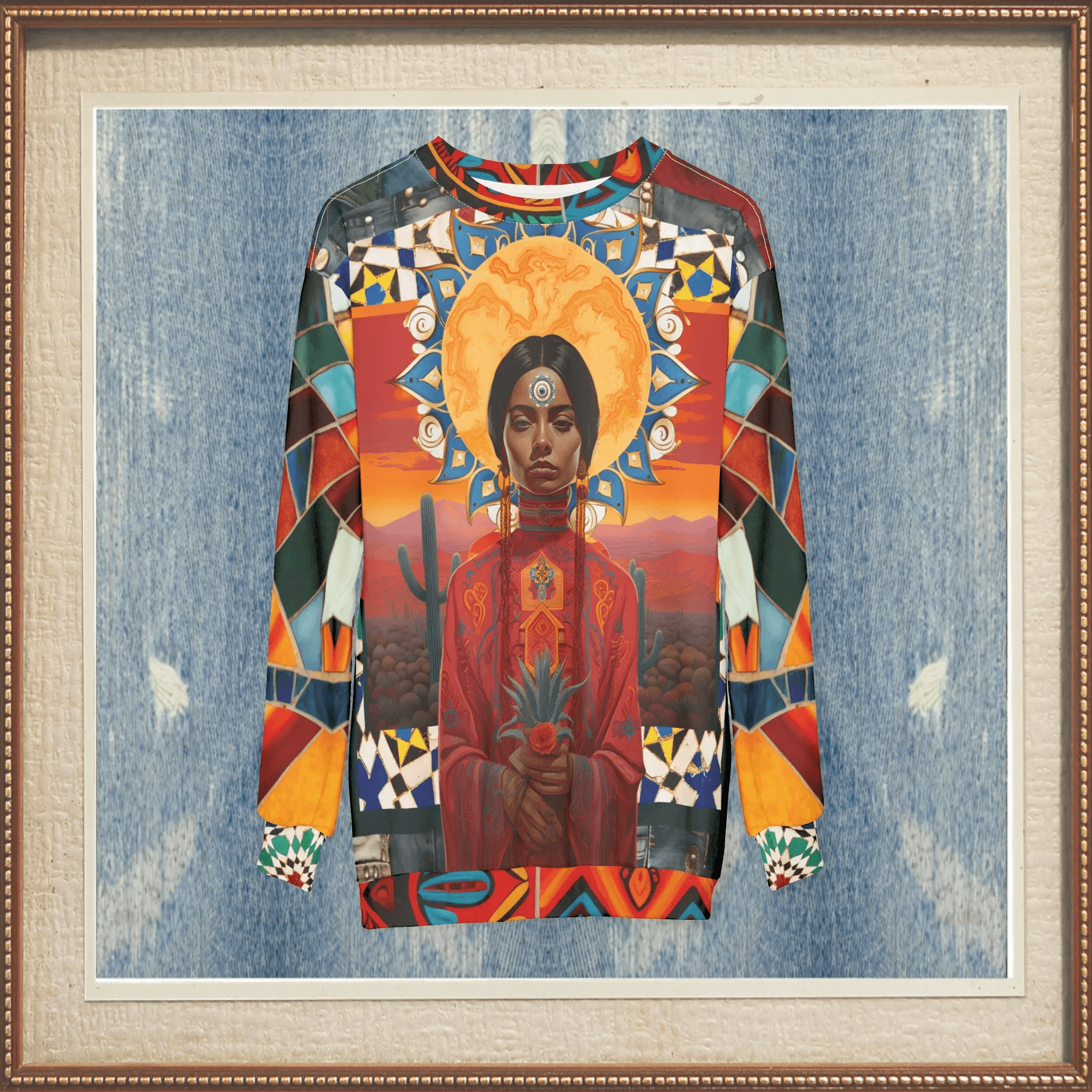 I Call Judgement Mexican Art Unisex Sweatshirt (Gold Label)