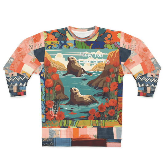 I Love You California - Mendocino Coast Sea Lions Unisex Sweatshirt (Gold Label)