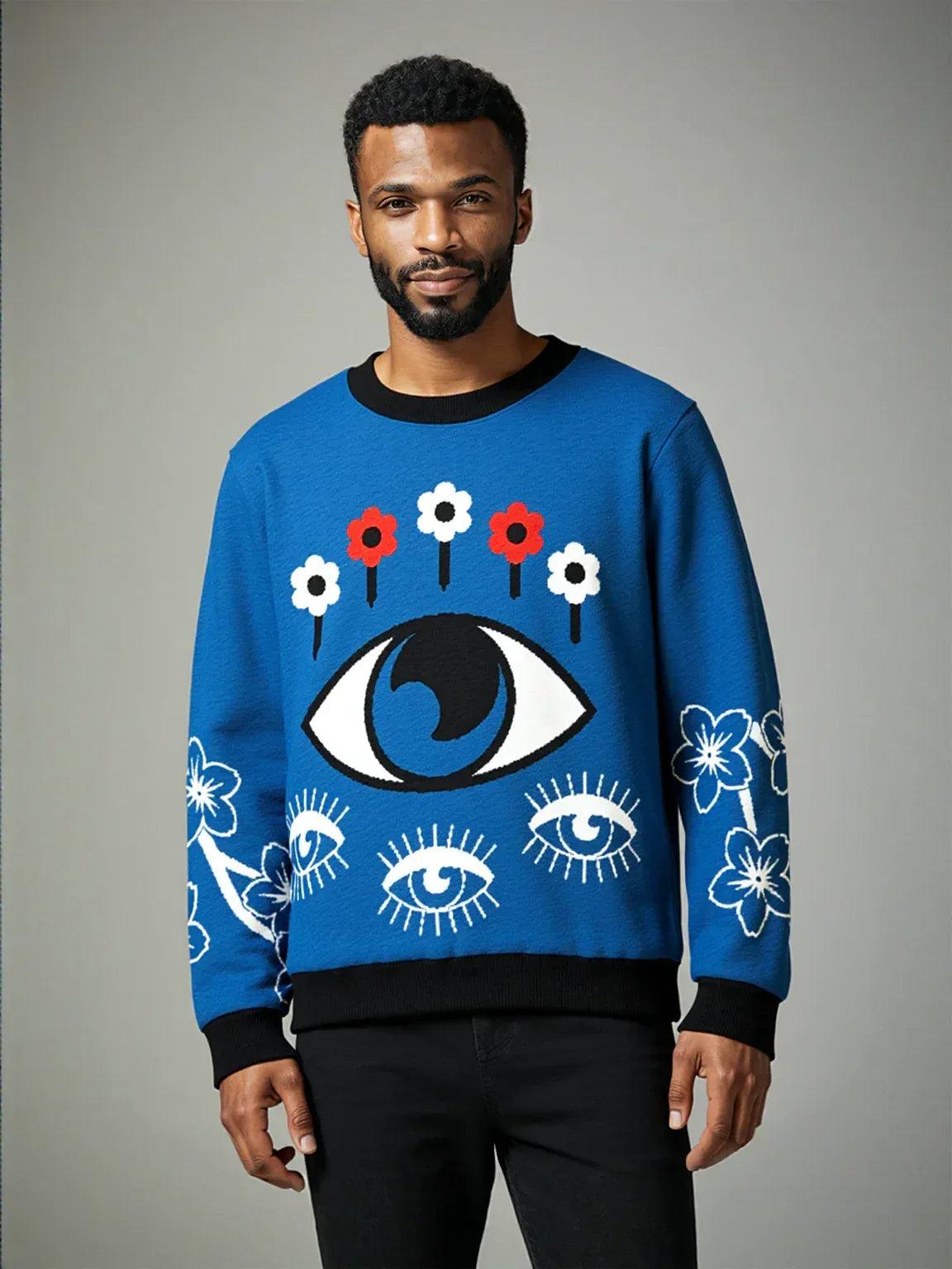 I See the Future Knitted Crewneck Sweater