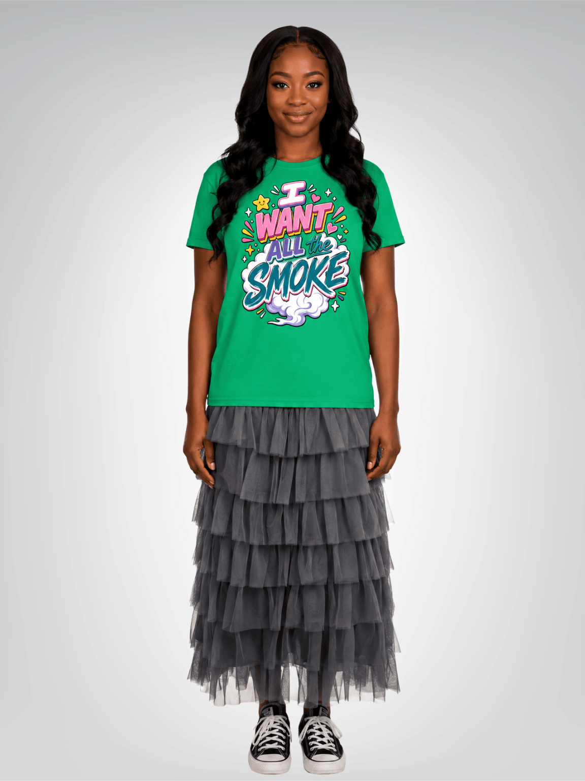 I Want All the Smoke - Happiness Edition Heavyweight Unisex Tee