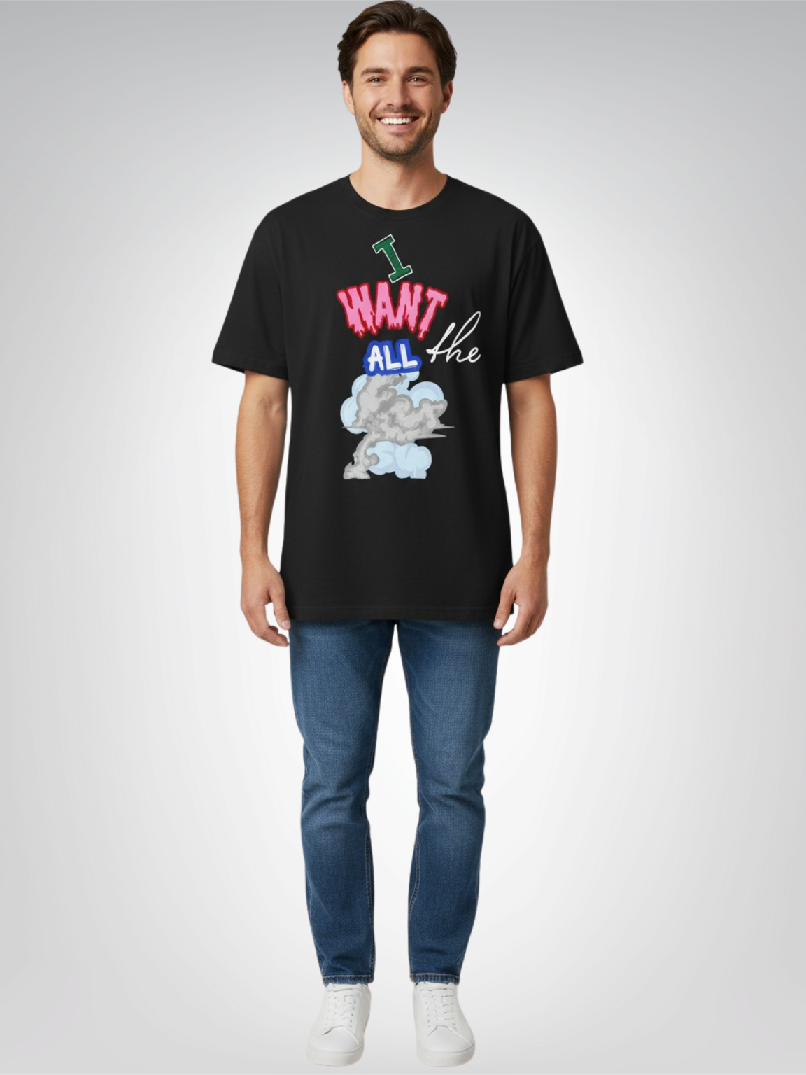 I Want All the Smoke Heavyweight Unisex Tee