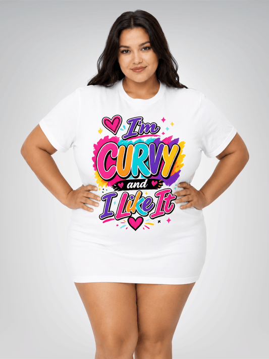 I'm Curvy and I Like It Heavyweight Unisex Tee