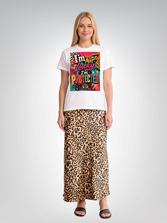 I'm Not Lucky I'm Protected Heavyweight Unisex Tee