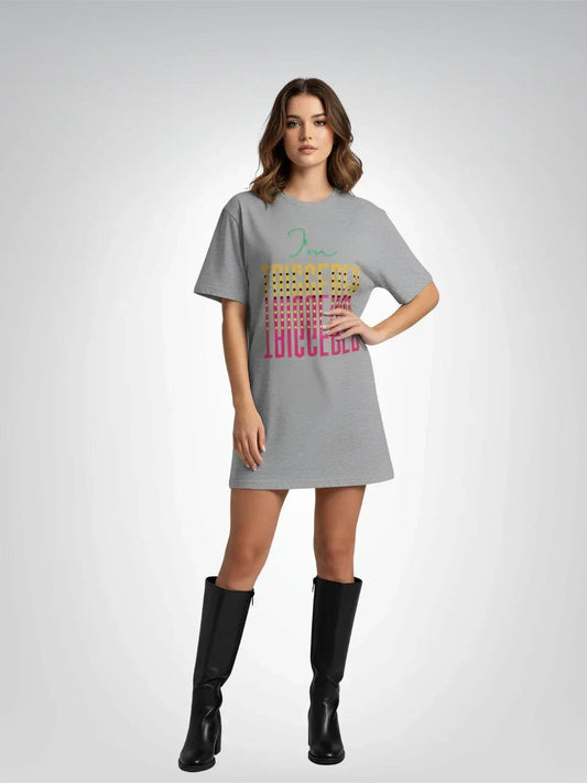 I'm Triggered Reverse Print Polka Dot Short Sleeve Tee