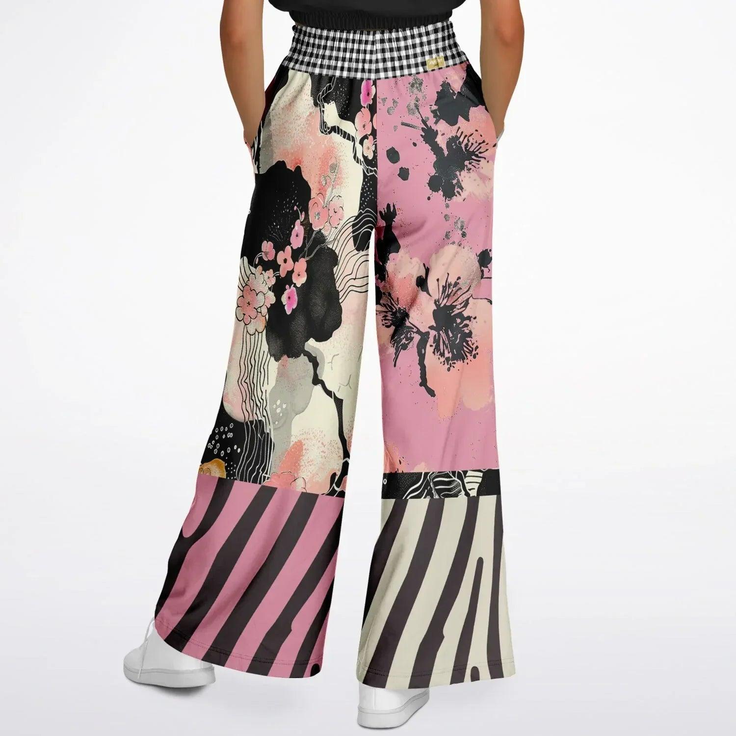 In My Japanese Garden Eco-Poly Wide Leg Pants