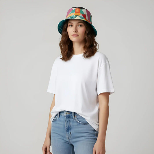 Interior Salon with Forget-Me-Nots - Matisse - Reversible Bucket Hat