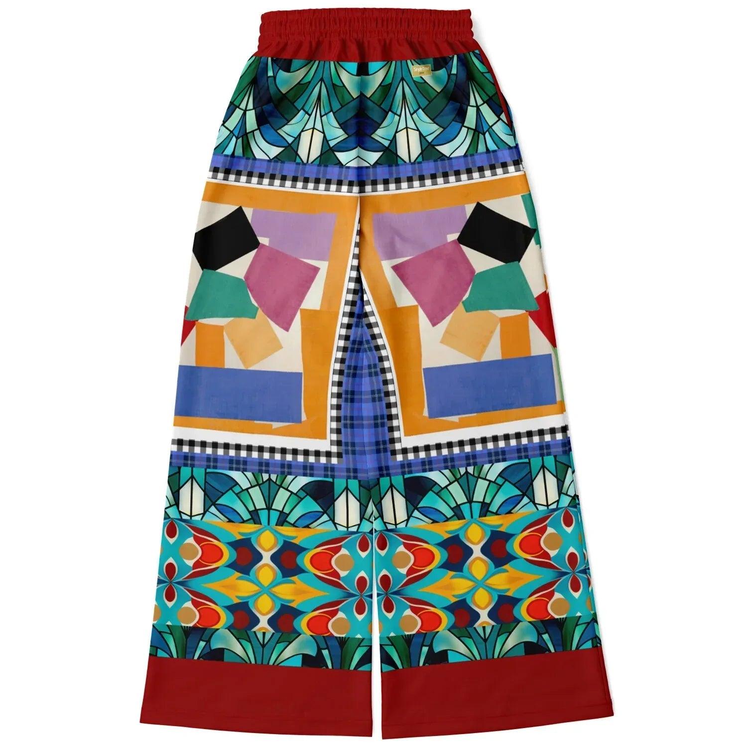 Interior Salon with Forget-Me-Nots - Matisse - in Full Glory Eco-Poly Wide Leg Pants