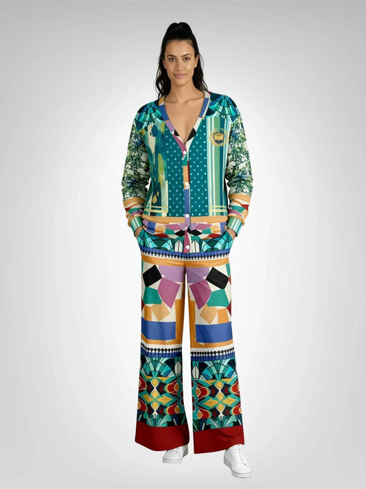 Interior Salon with Forget-Me-Nots - Matisse - Heavyweight Unisex Cardigan