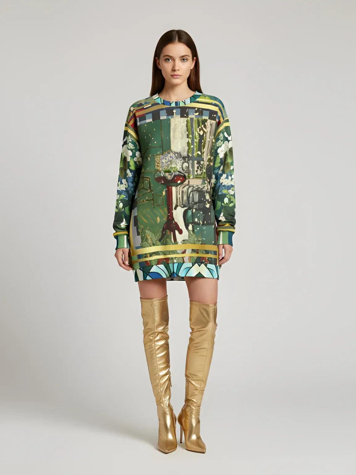 Interior Salon with Forget-Me-Nots - Matisse - Unisex Sweatshirt (Gold Label)
