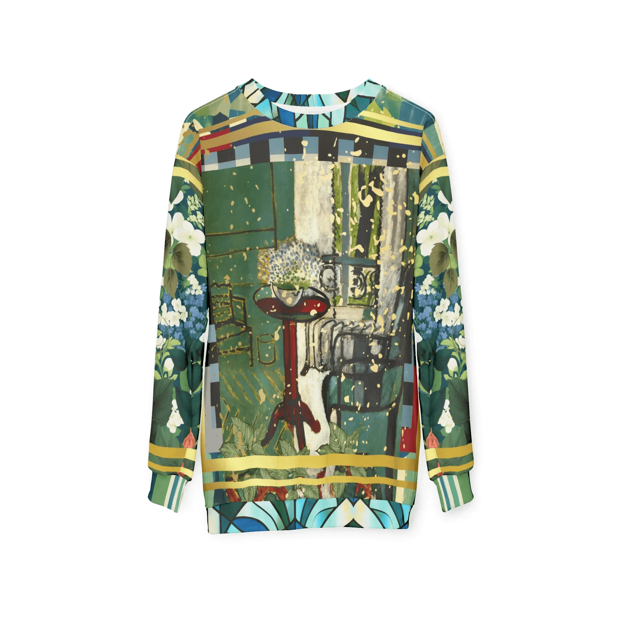 Interior Salon with Forget-Me-Nots - Matisse - Unisex Sweatshirt (Gold Label)