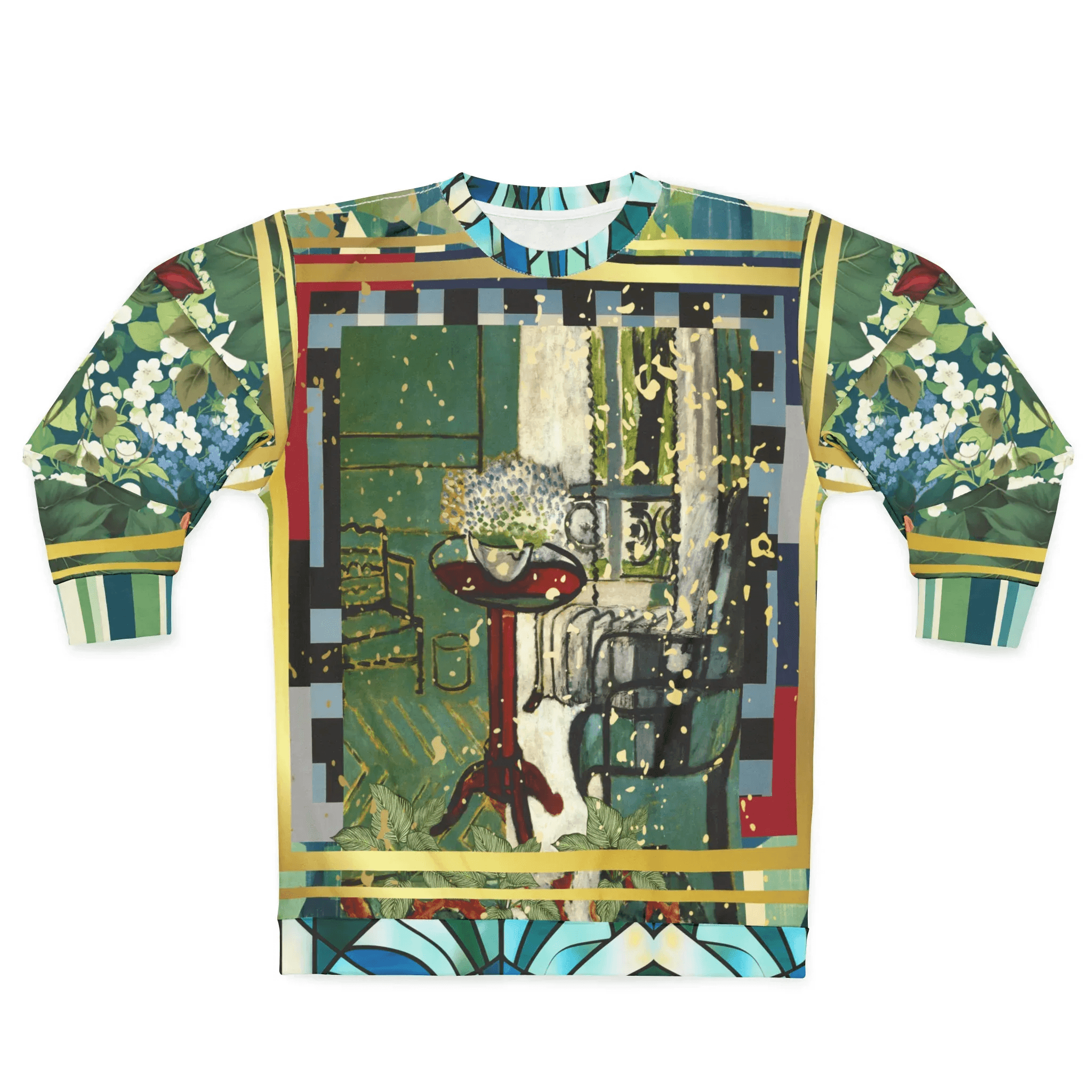 Interior Salon with Forget-Me-Nots - Matisse - Unisex Sweatshirt (Gold Label)