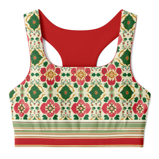 Jaipur Floral Garden Padded Sports Bra