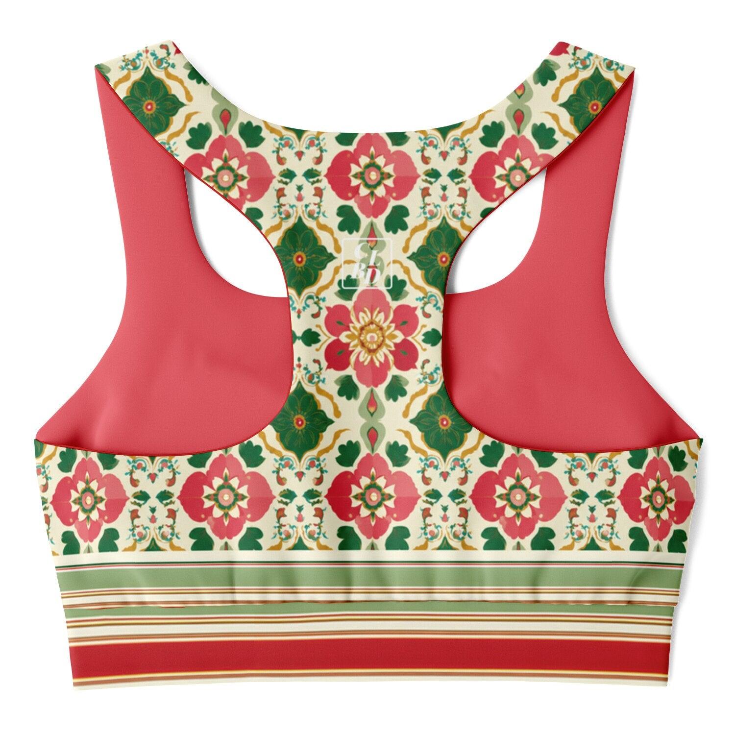 Jaipur Floral Garden Padded Sports Bra