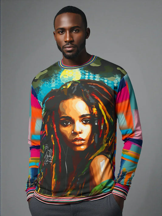 Jamaica Lies in Paradise Camo Colorblock Unisex Sweatshirt (Gold Label)