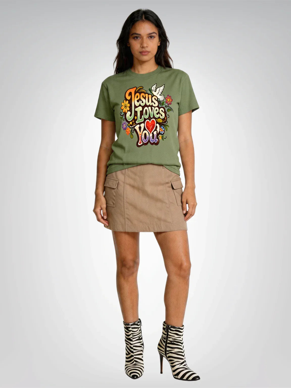 Jesus Loves You – Retro Revival Heavyweight Unisex Tee