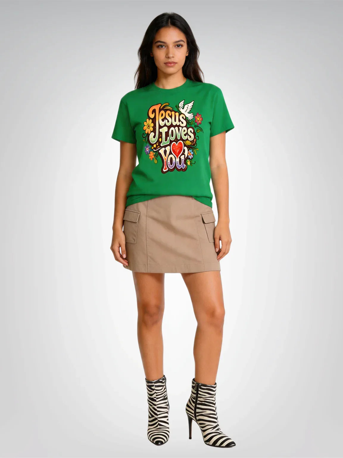 Jesus Loves You – Retro Revival Heavyweight Unisex Tee