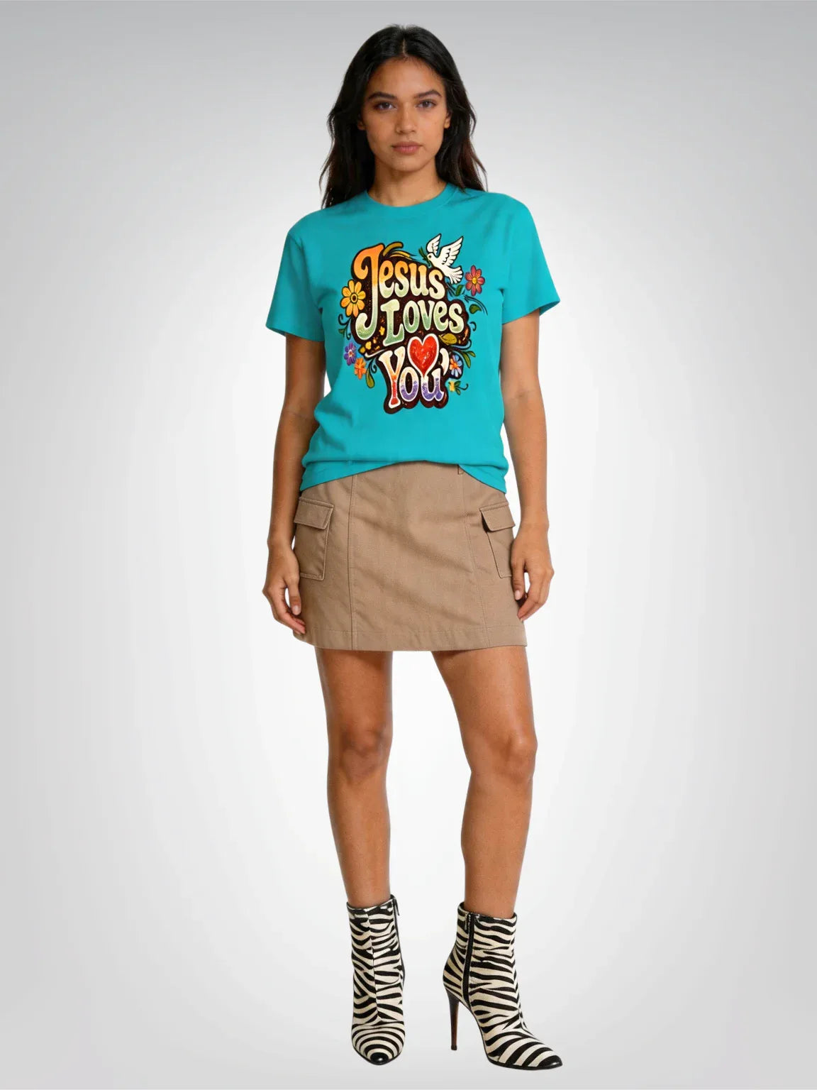 Jesus Loves You – Retro Revival Heavyweight Unisex Tee