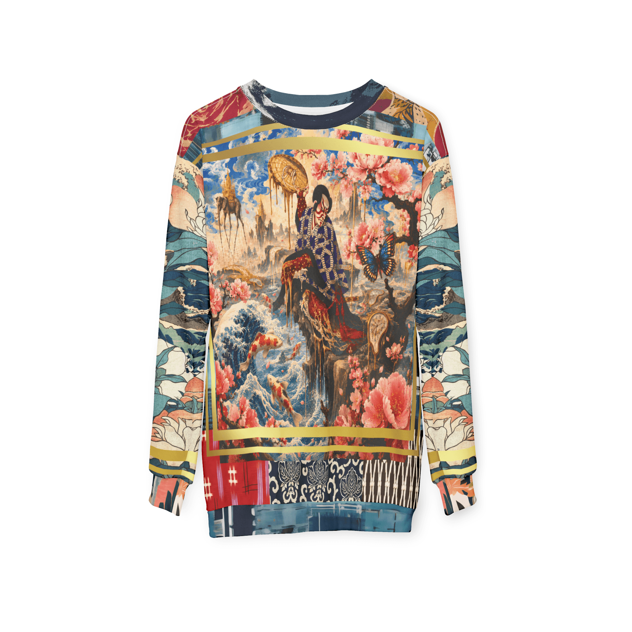 Kabuki in Golden Seascape Unisex Sweatshirt (Gold Label)