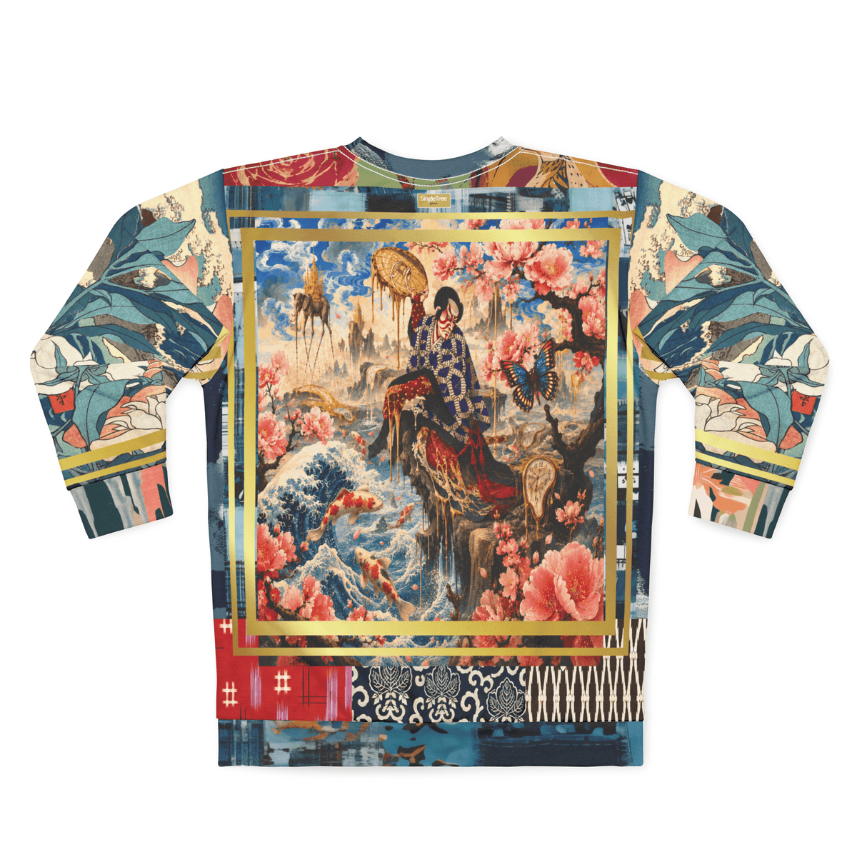 Kabuki in Golden Seascape Unisex Sweatshirt (Gold Label)