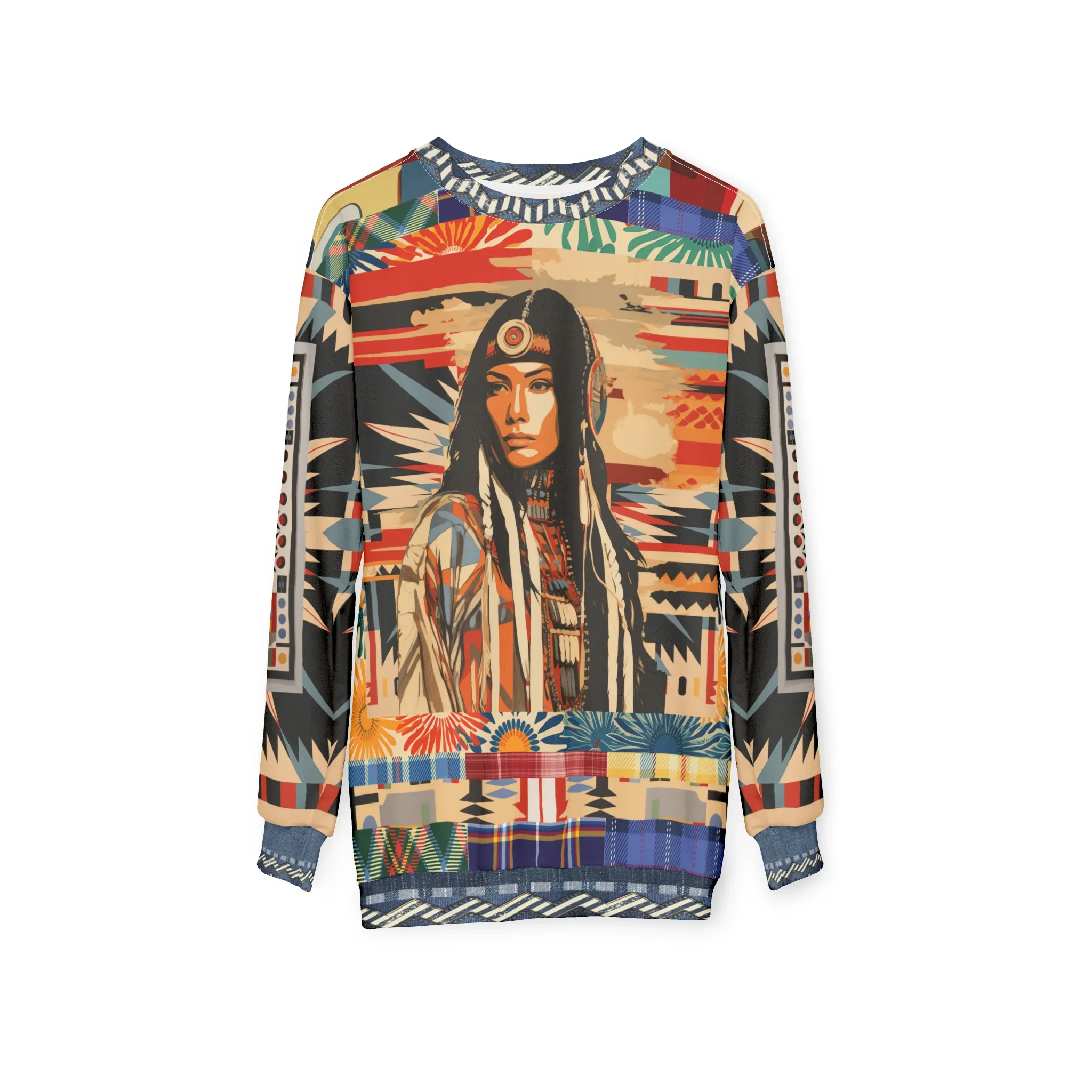 Lakota Woman of the Painted Horizon Unisex Sweatshirt (Gold Label)