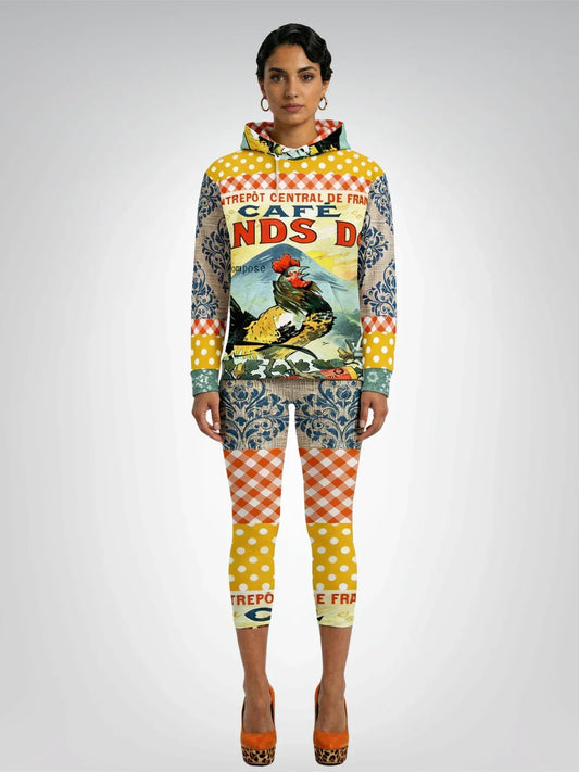 Le Gaulois French Rooster Capri Leggings