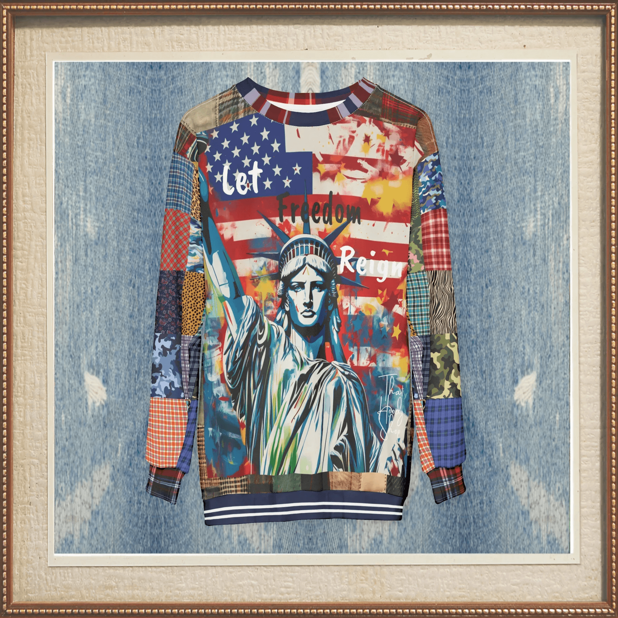 Let Freedom Reign America Unisex Sweatshirt (Gold Label)