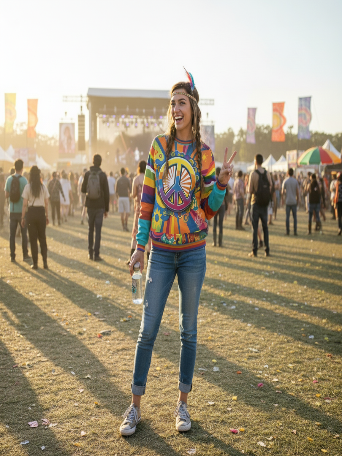 Let Peace Be The Way Unisex Sweatshirt (Gold Label)