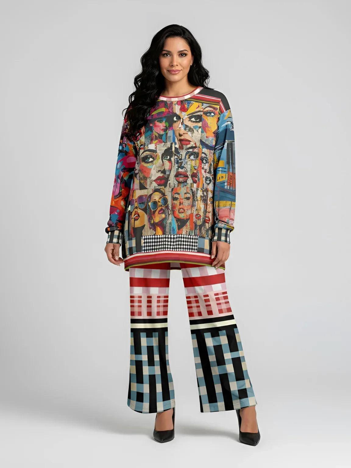 Life in Matchbook Collage Mixed Media Unisex Sweatshirt (Gold Label)