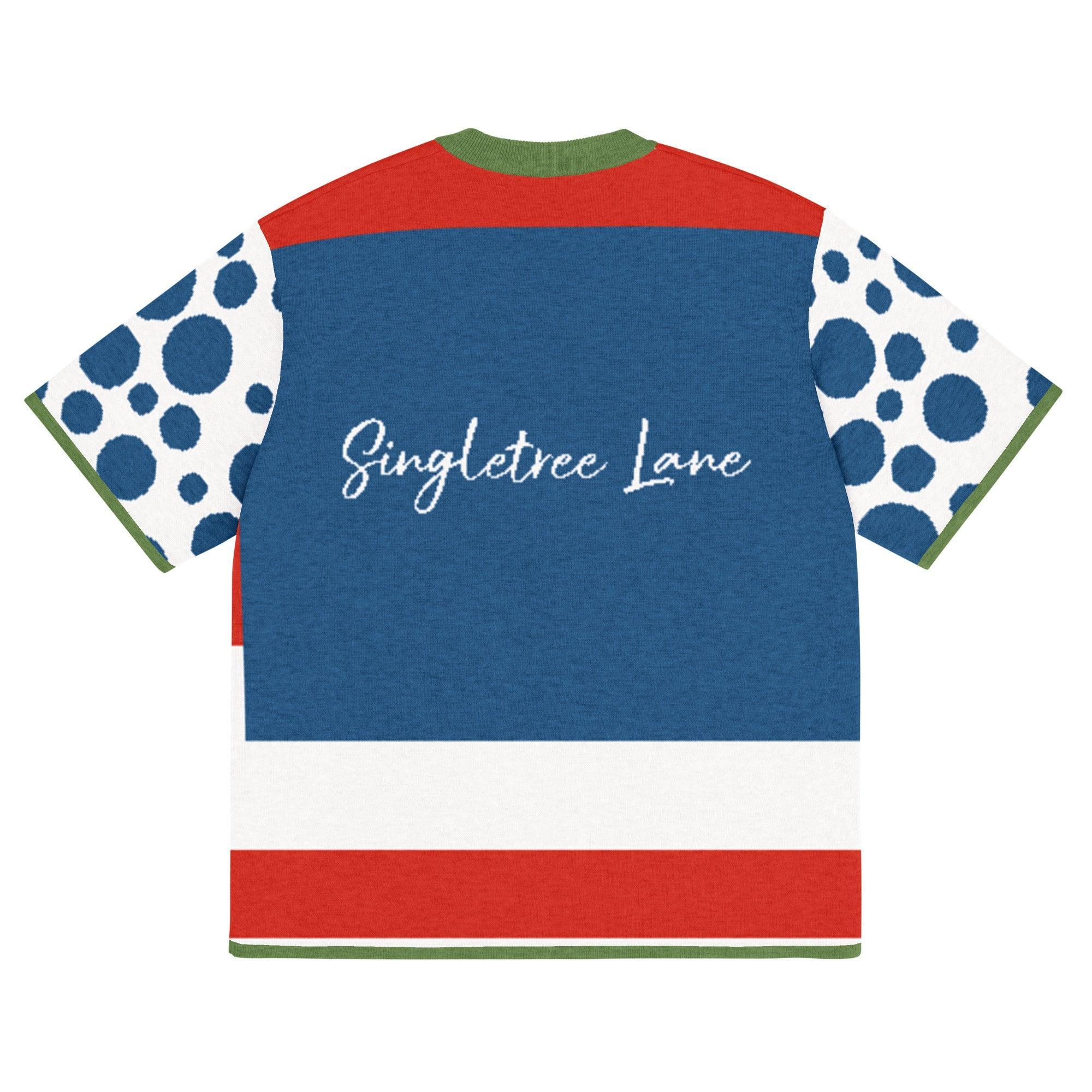 Life is Beautiful in Blue - A Striped Sweater Knit Tee