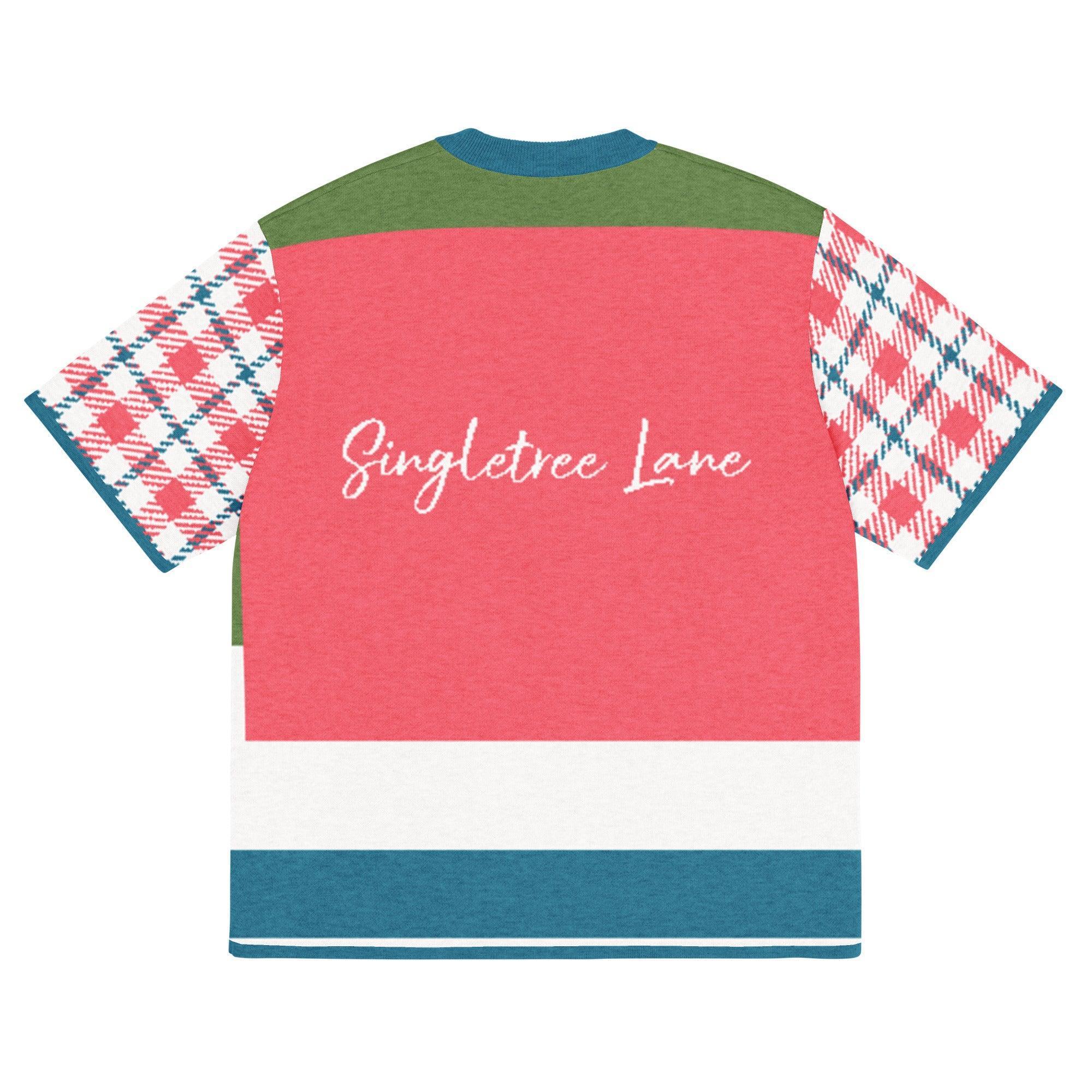 Life is Beautiful in Coral Pink - A Striped Sweater Knit Tee