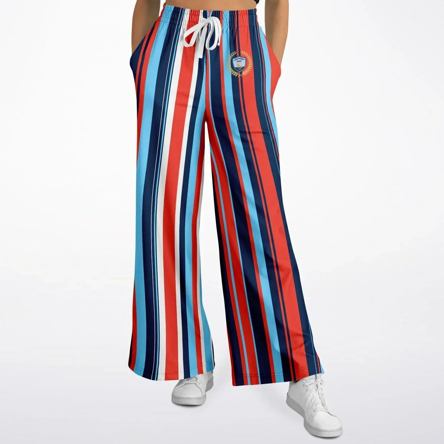 Tale of Two Cities Stripe Eco-Poly Wide Leg Pants