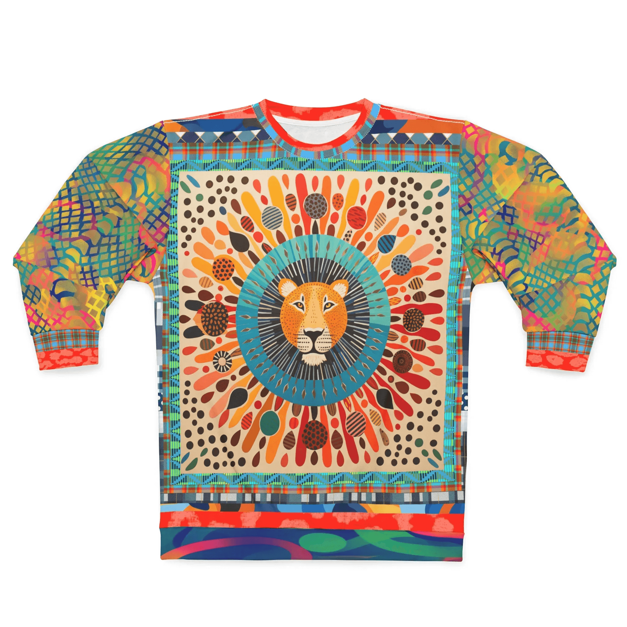 Lion of Maasai in Kenya Unisex Sweatshirt (Gold Label)