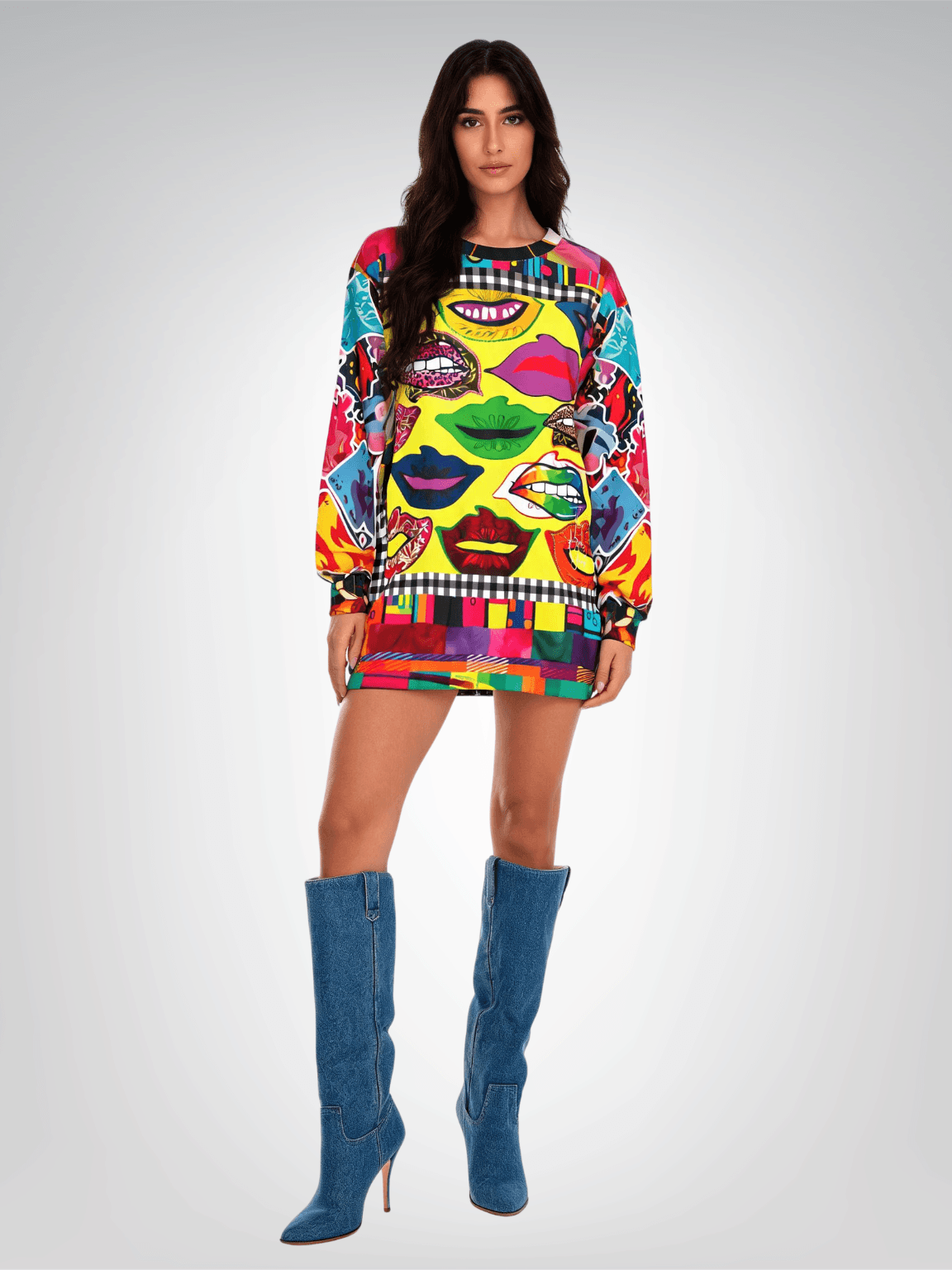 Lips on Display Unisex Sweatshirt (Gold Label)