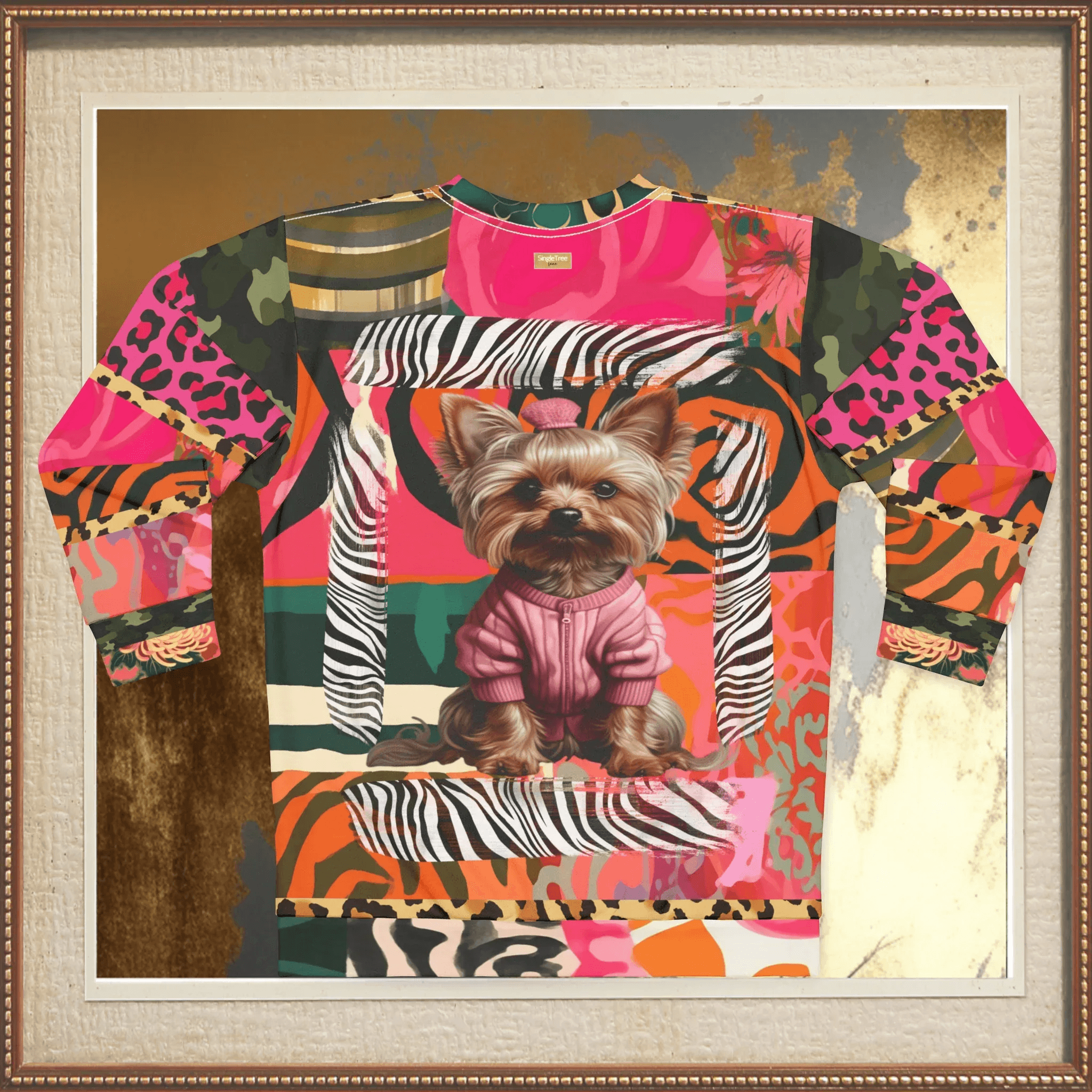 Little Miss Sunshine Yorkie Girl Unisex Sweatshirt (Gold Label)