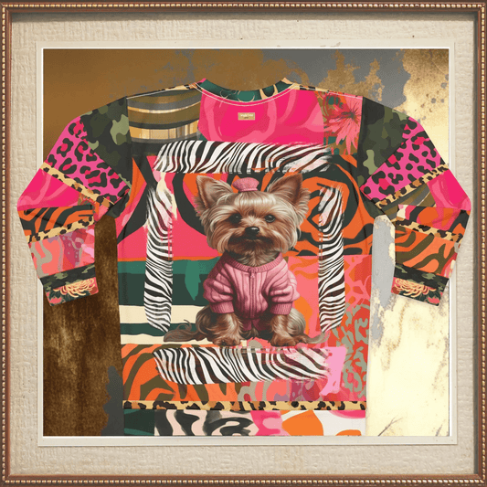 Little Miss Sunshine Yorkie Girl Unisex Sweatshirt (Gold Label)