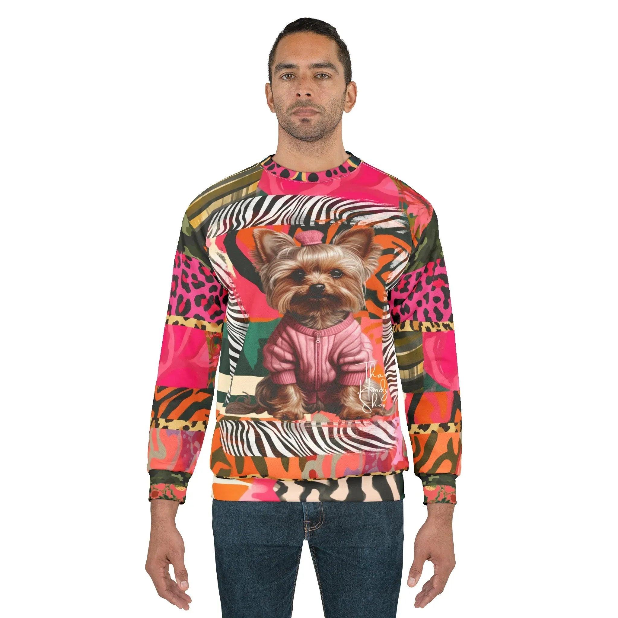 Little Miss Sunshine Yorkie Girl Unisex Sweatshirt (Gold Label)